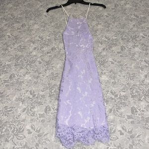 Tobi NWT Lilac Floral Lace Dress Women’s Size Small
